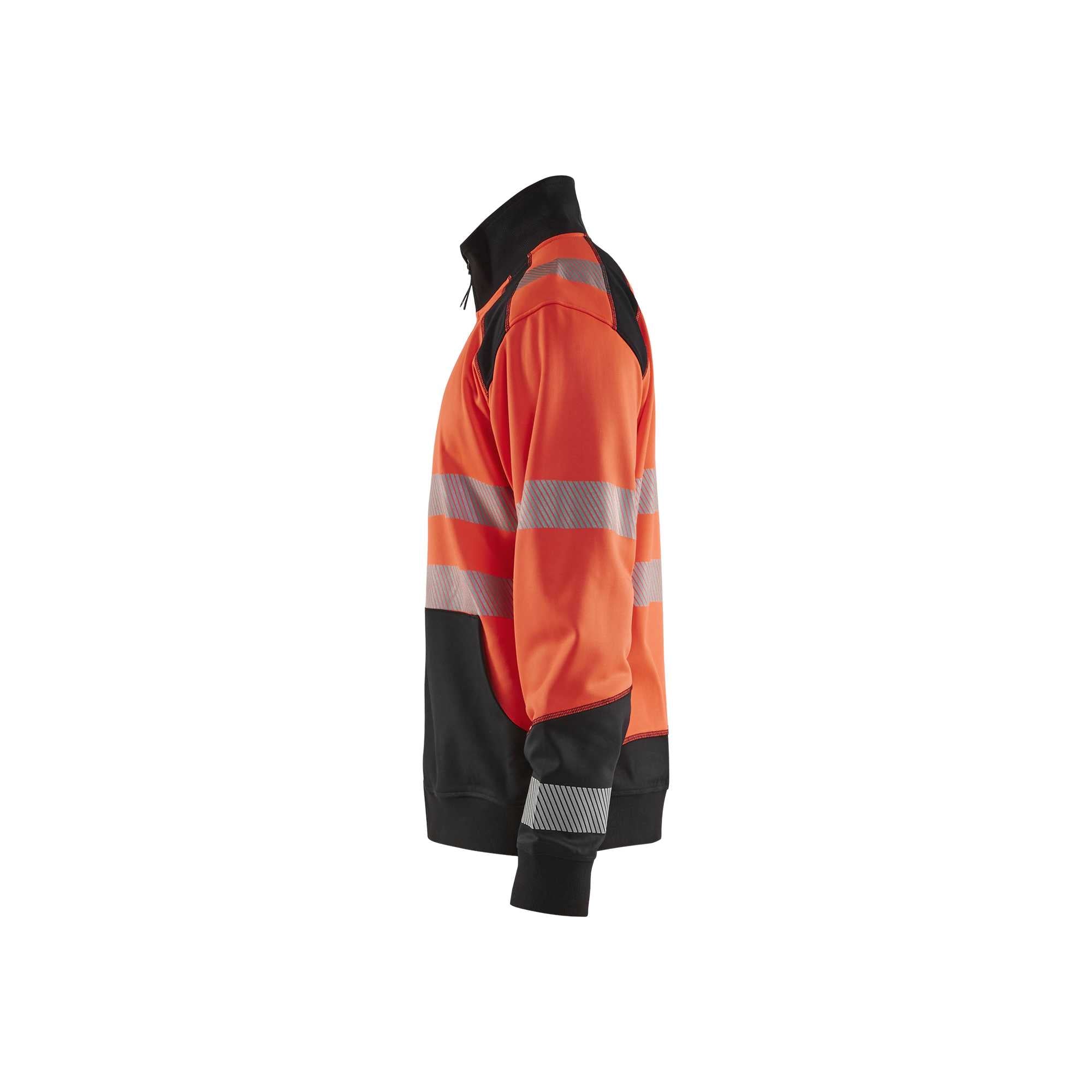 BLAKLADER 35582528 Hi Vis Reflective Full Zip Work Sweatshirt MEN - Brushed Inside